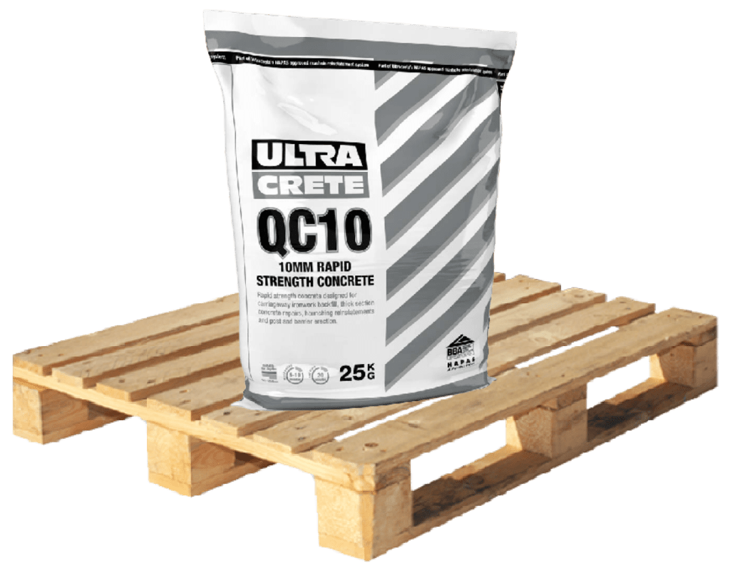 UltraCrete QC10 - 10mm Quick Set Concrete 25kg Bag - Pallet Deal