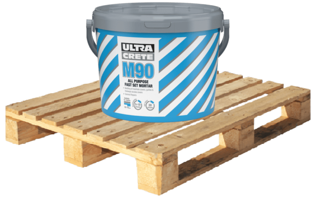 UltraCrete M90 – All Purpose Fast Set Mortar 25kg Tubs - Pallet Deal