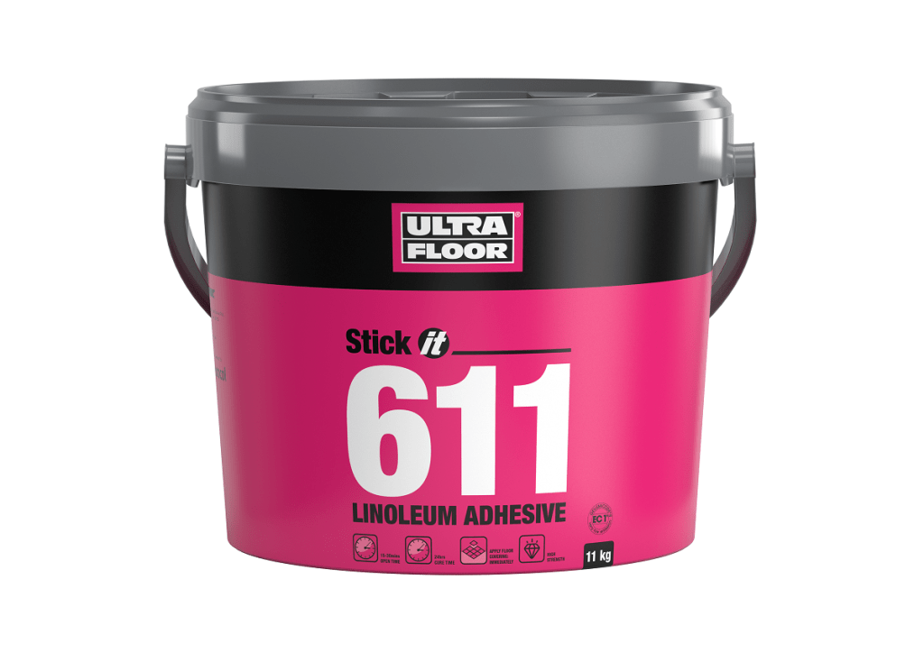 UltraFloor Stick It 611 Linoleum Adhesive - 11kg